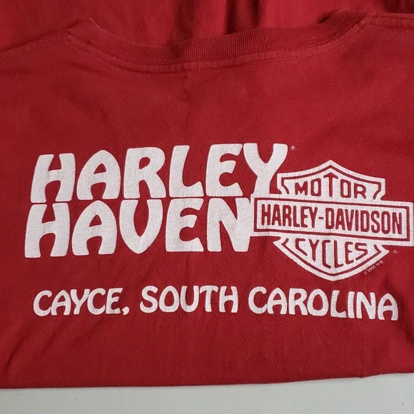 Vintage Harley Davidson Mens Motorcycles Long Sleeve Shirt Size L Logo USA Biker - Picture 16 of 16